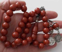 OSMANLI DÖNEMİ OBJEDEN YAPILMA KAHVERENGİ RENKLİ MÜTHİŞ İŞÇİLİKLİ MUHTEŞEM İKİ YEDEK DANELİ GÜMÜŞ PÜSKÜLLÜ SIKMA KEHRİBAR TESPİH R1A1A1A1 ÇOK NADİR