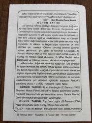 23 TEMMUZ 2007 - TAKVİM YAPRAĞI - DOĞUM GÜNÜ HEDİYESİ - BÜYÜK SAATLİ MAARİF TAKVİMİ - ATATÜRK - GAZİ MUSTAFA KEMAL ATATÜRK - HÜSEYİN CAHİT YALÇIN - GAZETECİ HASAN FEHMİ'NİN VURULMASI - YAZAR VE SUNUCU CENK KORAY'IN VEFATI