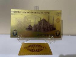 AYASOFYA  Özel! Sertifikalı Altın Kaplama Hatıra Para – 0 TL Koleksiyonluk