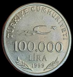 1999 100 Bin Lira Çil