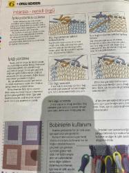 HÜRRİYET GAZETESİ HÜRRİYET KELEBEK 2 GAZETESİ DOĞUM GÜNÜ GAZETESİ - 30 Kasım 2016 - CLAIRE CROMPTON’dan A-Z ye örgüyle ilgili her şey-Örgü rehberi-Kısa sıralı örgüler-yatay pensler-ters örgü sırasında-bükümlü ilmekler-Intarsıa renkli örgü-iplikleri birlikte bükme-ipliği yürütme-bobinlerin kullanımı-beş şiş ile dairesel örgü