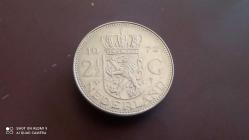 HOLLANDA  2 ½ GULDEN 1972