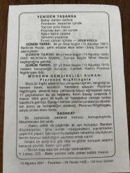 13 AĞUSTOS 2007 - TAKVİM YAPRAĞI - DOĞUM GÜNÜ HEDİYESİ - BÜYÜK SAATLİ MAARİF TAKVİMİ - ABRAHAM LİNCOLN - UĞUR KOÇLU - RUSLAR UTANÇ DUVARINI İNŞA ETTİ - FLORANCE NİGHTİNGALE ÖLDÜ - MODERN HEMŞİRELİĞİ KURAN FLORANCE NİGHTİNGALE
