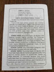 20 AĞUSTOS 2007 - TAKVİM YAPRAĞI - DOĞUM GÜNÜ HEDİYESİ - BÜYÜK SAATLİ MAARİF TAKVİMİ - H.DUNANT - İZMİR ENTERNASYONEL FUARI - TÜRK DONANMASI NİCE ŞEHRİNİ FETH ETTİ - YAZAR NADİR NADİ VEFAT ETTİ - ÇEKOSLAVAKYA SOVYETLER TARAFINDAN İŞGAL EDİLDİ