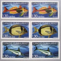 TÜRKİYE=2011  İ-4279..81  Denizlerimizdeki Balıklar PER  (**)'