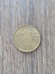 Nazi Almanyası 3’lü Bronz Madeni Para Loti – 2-5-10 Reichspfennig (1937–1940)