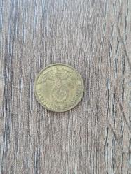 Nazi Almanyası 3’lü Bronz Madeni Para Loti – 2-5-10 Reichspfennig (1937–1940)