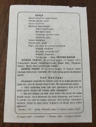 17 KASIM 2007 - TAKVİM YAPRAĞI - DOĞUM GÜNÜ HEDİYESİ - BÜYÜK SAATLİ MAARİF TAKVİMİ - MUSTAFA KEMAL ATATÜRK - ECZ.YEZDAN BADUR - FRANSIZ HEYKELTRAŞ RODİN ÖLDÜ - OSMANLI HÜKÜMDARI VAHDETTİN İNGİLİZ SAVAŞ GEMİSİ İLE ÜLKEDEN AYRILDI