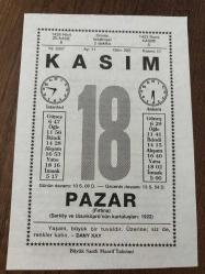 18 KASIM 2007 - TAKVİM YAPRAĞI - DOĞUM GÜNÜ HEDİYESİ - BÜYÜK SAATLİ MAARİF TAKVİMİ - DANY KAY - AZİZ NESİN - İLK WALT DİSNEY ÇİZGİFİLİMİ ÇİZİLDİ KAHRAMANI MİCKEY MOUSE DUR - HASAN PAŞA'NIN KUMANDASINDAKİ TÜRK ORDUSU KANİJE KAPILARINDA HAÇLI ORDUSUNU BOZMUŞTU