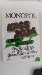 MONOPOL YAYINLARI 2024 KPSS 2024 COĞRAFYA ÇÖZÜMLÜ SORU BANKASI   (KULLANILMAMIŞ SIFIR KİTAP)
