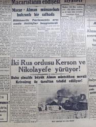 Cumhuriyet Gazetesi - 10 Şubat 1944 - Amerika'nın Sulh Planı Ve İki Sual Yazan Nadir Nadi Başmakale - Amerika Fin Hükümetine Dün Bir Nota Verdi - Bolu Gerede Düzce Depremi Felaketzedelerine Yardım - Hükümet  Para Kereste İnşaat Malzemesi Dağıtılacak - Dahiliye Vekili Hilmi Uran - Times Gazetesinin Bize Dair Makalesi - Macar Alman Münasebatı Buhranlı Bir Safhada - İki Rus Ordusu Kerson Ve Nikolayefe Yürüyor - Almanlar Stalingrad'dan Sonra Neden Yeni Bir Rus Tuzağına Düştüler - Et 330 Kuruş - Zelzele Kanunu - Kolej Yıldızları Elhamra Sinemasında - Paşa Kızı Filmi Kadıköy Süreyya Sinemasında - Havacılık Avcı Uçaklar - Galatasaray Kulübü İhtilafı İçin Müfettişler Geldi - İstanbul Erkek Lisesi Mezunlar Cemiyeti Kuruluyor - Petrol Hakimiyetinin Yeni Bir Hamlesi Yazan Ömer Rıza Doğrul - Ortadoğu Petrolleri - Marion'un Kalbi Yazan Vicki Baum Yazı Dizisi - Yaşasın Fransa Renkli Karikatür Çizen Cemal Nadir - Tarihteki Güzel Kadınlar Taçlı Fahişeler Yakında Çıkıyor - Gripin - Deva - Tural