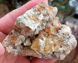 Altın Renkli Florit Kristal Küme