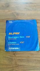 Alpay 45 lik dönem plak/sevmiştim seni/gözlerin