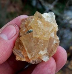 Altın Renkli Florit Kristal Küme