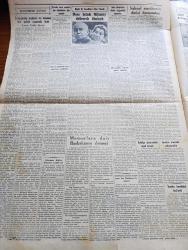 Cumhuriyet Gazetesi - 5 Ağustos 1953 - Kore'de Harp Esirlerin Mübadelesi Dün Başladı - İlk Partide 23 Türk Askeri Birleşmiş Milletlere İade Olundu - Memurlara Dair Başbakan Adnan Menderes'in Demeci - Ahmet Emin Yalman'a Suikast Sanıklarının Duruşmaları Fotoğrafı - Süpermürşit Necip Fazıl Kısakürek'e Mahkeme Reisi İhtarda Bulundu - İngiliz Filosu Dumlupınar İçin Tören Yaptı - Etimesgutta Yapılan Askeri Tatbikat - Ekmek Ceşnisi Değiştirildi - Dünyaya İhraç Ettiğimiz Meta Bando Zili - İbadet Mi Evvel Sıhhat Mi Yazan Burhan Felek - Safiye Ayla Cağaloğlu Çiftesaraylar Bahçesinde - Fenerbahçe'nin Macar Antrenörü Szekelly Kulüple Mukavelesini Yeniledi - Lille Takımı İstanbula Geliyor - Piç Kurusu Yazan Azmiye Hami Güven Yazı Dizisi - Kraliçenin Gerdanlığı Derleyen Hamdi Varoğlu - Seyrüsefer Davası Yazan Abidin Daver - Dans Üstadı Nijinsky Delirerek Ölmüştü - 1300 Şaheser Yaratan Rubens'in Doğum Günlerinde Yazan Metin Ergin - Royal Lastik - Miele Çamaşır Makinesi - Rekor Margarin