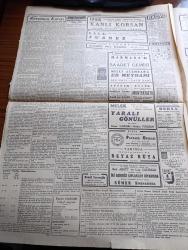 Cumhuriyet Gazetesi - 6 Şubat 1944 - Küçük Kavga Büyük Kavga Yazan Nadir Nadi Başmakale - Zayiat Gittikçe Artıyor - Bolu'nun Köylerindeki İnsan Kaybı Domuz Yüzü Geçti - Zonguldak'ta 79 Ölü 131 Yaralı Bulunduğu Anlaşıldı Beş Yüz Ev Yıkıldı - Bolu Hükümet Konağının Dünkü Ve Bugünkü Hali Fotoğrafı - Kedi ve Köpekler Zelzele Olacağını 24 Saat Evvelinden Hissetmişlerdi - Şark Cephesinde Ruslar Dün Rovno Ve Luck Şehirlerini Geri Aldılar - 70 Alman Tayyaresi Düşürüldü - Pasifikte Çetin Savaşlar - Roma Güneyinde Alman Taarruzu Devam Ediyor - Askeri Vaziyet Yazan Emekli General H. Emir Erkilet Yazı Dizisi - Toska Kadıköy Süreyya Sinemasında - İsmail Dümbüllü Beyoğlu İstanbul Gazinosunda - Zelzele Sahasından İntibalar Fotoğraflar - Hollywood Yıllığı - Nasrettin Hoca Buharada Elhamra Sinemasında - Palyaço Operası Bugün Ar Sinemasında - İstanbul Belediyesi Şehir Tiyatroları Dram Kısmında Yaprak Dökümü Komedi Kısmında Mum Söndü - Ses Tiyatrosunda Lüküs Hayat - Blaupunkt Radyoları Gelmiştir