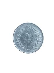 1967 Yılı 2,5 Türk Lirası Orjinal Dönemin Parası