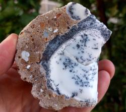 Polisajlı Dentritli Opal Merlinite Opal Çifti
