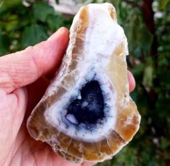 Polisajlı Dentritli Opal Merlinite Opal Çifti