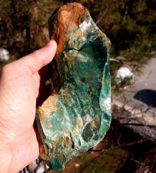 Büyük Nadir Ham Krizopal Nikel Opal Doğal Kütle