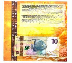 Curacao and Sint Maarten - 10 Gulden 2025 UNC P. 1 - in folder ÇİL