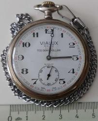 İSVİÇRE VIALUX MARKA ORİJİNAL AKTİF KÖSTEKLİ MUHTEŞEM CEP SAATİ 1PP2AA1 ÇOK NADİRDİR