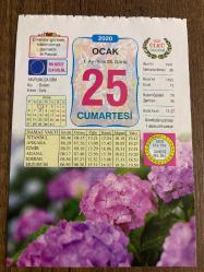 25 OCAK 2020 - TAKVİM YAPRAĞI - DOĞUM GÜNÜ HEDİYESİ - BÜYÜK SAATLİ MAARİF TAKVİMİ - TÜRKAN AKYOL - EN UZUN ERKEK VE KADIN - FAZLA MERAKLI - VICTOR PAUCHET