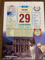 29 OCAK 2020 - TAKVİM YAPRAĞI - DOĞUM GÜNÜ HEDİYESİ - BÜYÜK SAATLİ MAARİF TAKVİMİ - İZMİR, EFES ANTİK KENTİ - MUSTAFA KEMAL ATATÜRK LATİFE HANIM İLE EVLENDİ 1923 - ADOLF KÖRNER - ÇÖMLEKÇİ - ÇAYIRLI PİLAV