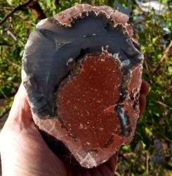 Polisajlı Mavi Thunderegg Akik Çifti Doğal Kütle
