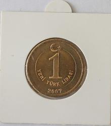 Türkiye Cumhuriyet  2007 Yılı 1 Yeni Türk Lirası  8803