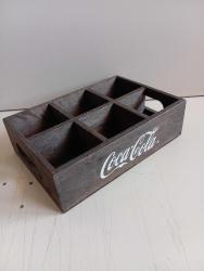 Coca cola ahşap kasa