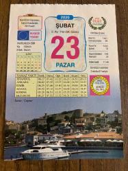 23 ŞUBAT 2020 - TAKVİM YAPRAĞI - DOĞUM GÜNÜ HEDİYESİ - BÜYÜK SAATLİ MAARİF TAKVİMİ - İZMİR, ÇEŞME - ARDAHAN DÜŞMAN İŞGALİNDEN KURTULDU 1918 - TÜRKİYE ALMANYA VE JAPONYA'YA SAVAŞ İLAN ETTİ 1945 - TÜRKİYE'DE CEP TELEFONU ŞEBEKELERİ HİZMETE AÇILDI 1994 -  TÜKETİCİ KORUMA HAKKI KANUNU KABUL EDİLDİ 1995 - AVRUPA'DA İLK KİTAP BASILDI 1455 - MAUNA KEA