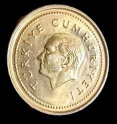 1996 5000 Lira Çil pirinç Kalın