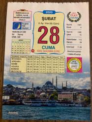 28 ŞUBAT 2020 - TAKVİM YAPRAĞI - DOĞUM GÜNÜ HEDİYESİ - BÜYÜK SAATLİ MAARİF TAKVİMİ - İSTANBUL - SİVİL SAVUNMA GÜNÜ - BİRLİKTE YAŞAMAK - OF RUS İŞGALİNDEN KURTULDU 1918 - NATO İLK SALDIRISINI SIRPLARA KARŞI GERÇEKLEŞTİRDİ 1994 - MİLLİ GÜVENLİK KURULUNDA 28 ŞUBAT KARARLARI ALINDI 1997 - MUFFİN