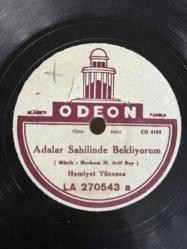 HAMİYET YÜCESES * ADALAR SAHİLİNDE BEKLİYORUM & DÜŞ BEN GİBİ BİR AŞKA * 78'LİK PLAK