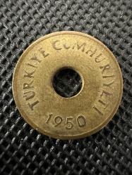 Delikli 1 Kuruş 1950