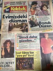 HÜRRİYET GAZETESİ HÜRRİYET KELEBEK GAZETESİ KELEBEK EV GAZETESİ DOĞUM GÜNÜ GAZETESİ - 12 NİSAN 1985 - televizyon dizileri dehşet saçıyor-Mehmet erikçi-Havva kopan-Hürriyet foto roman yarışması Türkiye ikincisi Yalçın ener-İzzet Günay-Yüksel uzel-Prof. Dr. Adnan Ziyalar-Kamil başaran-vurun kahpeye-Fatma Girik-muhteşem demirağ-Salih kırmızı-beyaz gece-Cemil İpekçi-Yaprak Özdemiroğlu-Hülya yiğitalp-Profesör Dr. Kemal alemdaroğlu-safra kesesi taşı ilaçla erimez-ultrasonografi nedir-kelebek falz-Adile teyze-Adile Naşit-intikam meleği-Azize Belgin-Cemal Dündar-Nihat işiten- günlük dalga-deve Cafer-avanta Leyla-Milas ticaret Lisesi-bilgisayar ailesi-Şakir fakir-Talat Bulut-İsmet Ay-Özcan Özgür-Bülent bilgiç-Sezen Aksu - İdil Koleksiyon