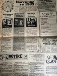 HÜRRİYET GAZETESİ HÜRRİYET KELEBEK GAZETESİ KELEBEK EV GAZETESİ DOĞUM GÜNÜ GAZETESİ - 29 ARALIK 1982 - kelebek falını-Koç-terazi-boğa-akrep-ikizler-yay-yengeç-oğlak-aslan-kova-Başak-balık-Mesut Çakarlı-memo-Zeki alpan-Süheyl eğriboz-Şema göktaş-Sami-ersin Burak-uğur banoğlu-yener çakmak-Alpago-metin soysal-Fikret kol-sorularınız ve cevaplarınız-Bizimkiler-coptrıght H.Y.-Güngörmüşler-fatoş-dedektif Nik-chıc young-Kavanagh-Miras-İntikam meleği-Sidney Sheldon-Azize Bergin-Can etilli-erol aktı-zaten hayatım-ümit Mutlu-Çalıkuşu-Sezen Aksu-Yusuf Sezgin-Hulusi Kentmen-Salih güney-dünden bugüne ahilik-Sibel Egemen-william holden-yüzyıllardır süren gelenek Termeli bekar erkekler kısmetini damda arıyor-Neşe Karaböcek-Adile Naşit-büyücü-Azize Belgin-ihtiraz kurbanı-Yasemin kutsi-Alev Sayın-Turgut Özatay-Yaşar Kemal’in dev romanı ince Memed