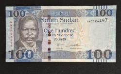 Güney Sudan 100 Pound 2019 ÇİL KAĞIT PARA