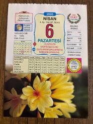 6 NİSAN 2020 - TAKVİM YAPRAĞI - DOĞUM GÜNÜ HEDİYESİ - BÜYÜK SAATLİ MAARİF TAKVİMİ - ÖLDÜRÜLEN GAZETECİLER GÜNÜ - 1918 - Bulanık (Muş), Rus işgalinden kurtuldu - 1949 - Türkiye, 