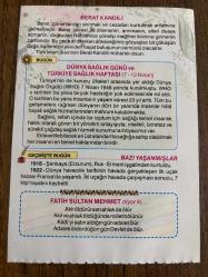 7 NİSAN 2020 - TAKVİM YAPRAĞI - DOĞUM GÜNÜ HEDİYESİ - BÜYÜK SAATLİ MAARİF TAKVİMİ - BERAT KANDİLİ - DÜNYA SAĞLIK GÜNÜ ve TÜRKİYE SAĞLIK HAFTASI - 1918 - Erzurum, Rus - Ermeni işgalinden kurtuldu - 1922 İlk Uçak Kazası - FATİH SULTAN MEHMET