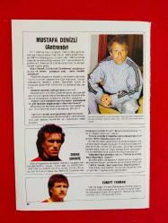 Galatasaray Dergisi Haber - 80'li Yıllar - Jupp Derwall, Mustafa Denizli, Cüneyt Tanman, Zoran Simovic