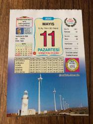 11 MAYIS 2020 - TAKVİM YAPRAĞI - DOĞUM GÜNÜ HEDİYESİ - BÜYÜK SAATLİ MAARİF TAKVİMİ - Çanakkale, Bozcaada - ENGELLİLER HAFTASI (10 - 16 Mayıs) - İFTAR BEREKETİ - 330 Konstantinopolis (İstanbul), Roma İmparatorluğunun resmi başkenti oldu - 1920 Ferid Paşa hükümeti, Anadolu'ya geçip Kurtuluş Savaşı'nı başlatma hazırlıkları sürdüren Mustafa Kemal'i idama mahkum etti ve askerlikten uzaklaştırdı - LİBADA DOLMASI