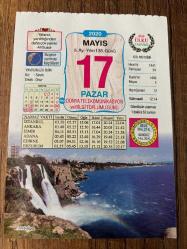 17 MAYIS 2020 - TAKVİM YAPRAĞI - DOĞUM GÜNÜ HEDİYESİ - BÜYÜK SAATLİ MAARİF TAKVİMİ - ANTALYA - İRADE EĞİTİMİ - BEKÇİ BAKIR (1908 - 1985) - MARİFET