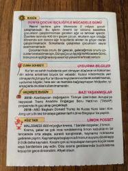 12 HAZİRAN 2020 - TAKVİM YAPRAĞI - DOĞUM GÜNÜ HEDİYESİ - BÜYÜK SAATLİ MAARİF TAKVİMİ - Şanlurfa, Halfeti - DÜNYA ÇOCUK İŞÇİLİĞİYLE MÜCADELE GÜNÜ - UYDURMA BİLGİLER - LİMON POSSET - 2018- Azerbaycan doğalgazını Türkiye üzerinden Avrupa'ya taşıyacak Trans Anadolu Doğalgaz Boru Hattı'nın (TANAP) projesinde ilk gaz akışı gerçekleşti - 2018 - ABD Başkanı Donald Trump ile Kuzey Kore lideri Kim Jong-un'u ilk kez bir araya getiren tarihi zirve Singapur'da yapıldı