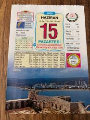 15 HAZİRAN 2020 - TAKVİM YAPRAĞI - DOĞUM GÜNÜ HEDİYESİ - BÜYÜK SAATLİ MAARİF TAKVİMİ - MERSİN - KÜÇÜK AĞA - İLK UZAK OLİMPİYAT - KABAK ÇİÇEĞİ DOLMASI - 1945- Tıp Fakültesi Anatomi profesörlerinden Zeki Zeren, Saygısızlıkla Savaş Derneği kurdu. Dernek faaliyetini sürdürebildi - 1968- Sadun Boro dünyayı dolaşan ilk Türk denizcisi oldu. 