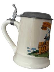 1984 Nostaljik Heising Alman Tankart Bira Bardağı
