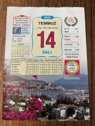 14 TEMMUZ 2020 - TAKVİM YAPRAĞI - DOĞUM GÜNÜ HEDİYESİ - BÜYÜK SAATLİ MAARİF TAKVİMİ - Muğla, Bodrum - ULUSLARARASI UZAY İSTASYONU - HAYALBAZ - TAGORE - 1683 - Osmanlı Devleti Orduları, Viyana'yı ikinci kez kuşattı - 2006- Polonya Cumhurbaşkanı Lech Kaczinsky, başbakanlığa ikiz kardeşi Jaroslaw Kaczinsky'yi aday gösterdi
