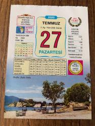 27 TEMMUZ 2020 - TAKVİM YAPRAĞI - DOĞUM GÜNÜ HEDİYESİ - BÜYÜK SAATLİ MAARİF TAKVİMİ - Muğla, Bafa Gölü - SHOGUN - HAKKI YENEN OLİMPİYAT - PATLICAN BALIGI - 1921 - Kanadalı bilim adamları Frederick Banting ve Charles Best, şeker hastalarının en büyük yardımcısı insülini bulduklarını ilan ettiler - 1953-İki milyondan fazla kişinin öldüğü Kore Savaşı'nı sona erdiren ateşkes anlaşması imzalandı