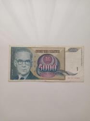 Yugoslavya 5000 Dinar ÇT Koleksiyonluk